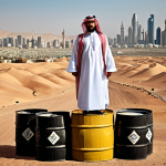 **Image Prompt:** A stylized, slightly tense, depiction of Saudi and Israeli figures in traditional dress, balancing precariously on a pile of oil barrels, with a backdrop of modern cityscapes blending into desert landscapes. The image should evoke a sense of strategic partnership and underlying fragility.