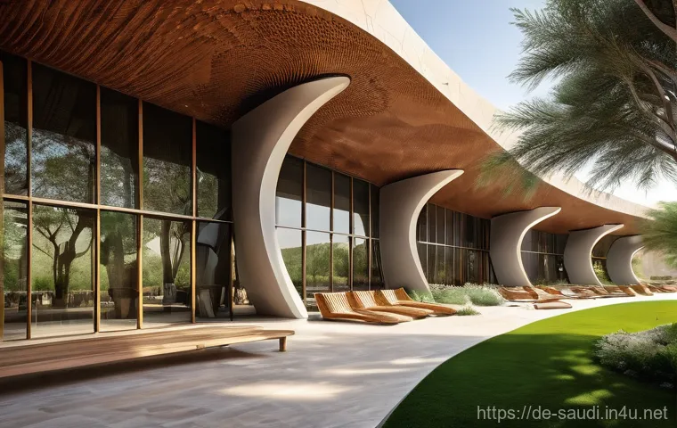 사우디아라비아 건축물  카아바 킹 압둘아지즈 센터 - **Prompt:** A breathtaking, futuristic cityscape inspired by Saudi Arabia's ambitious NEOM project, ...